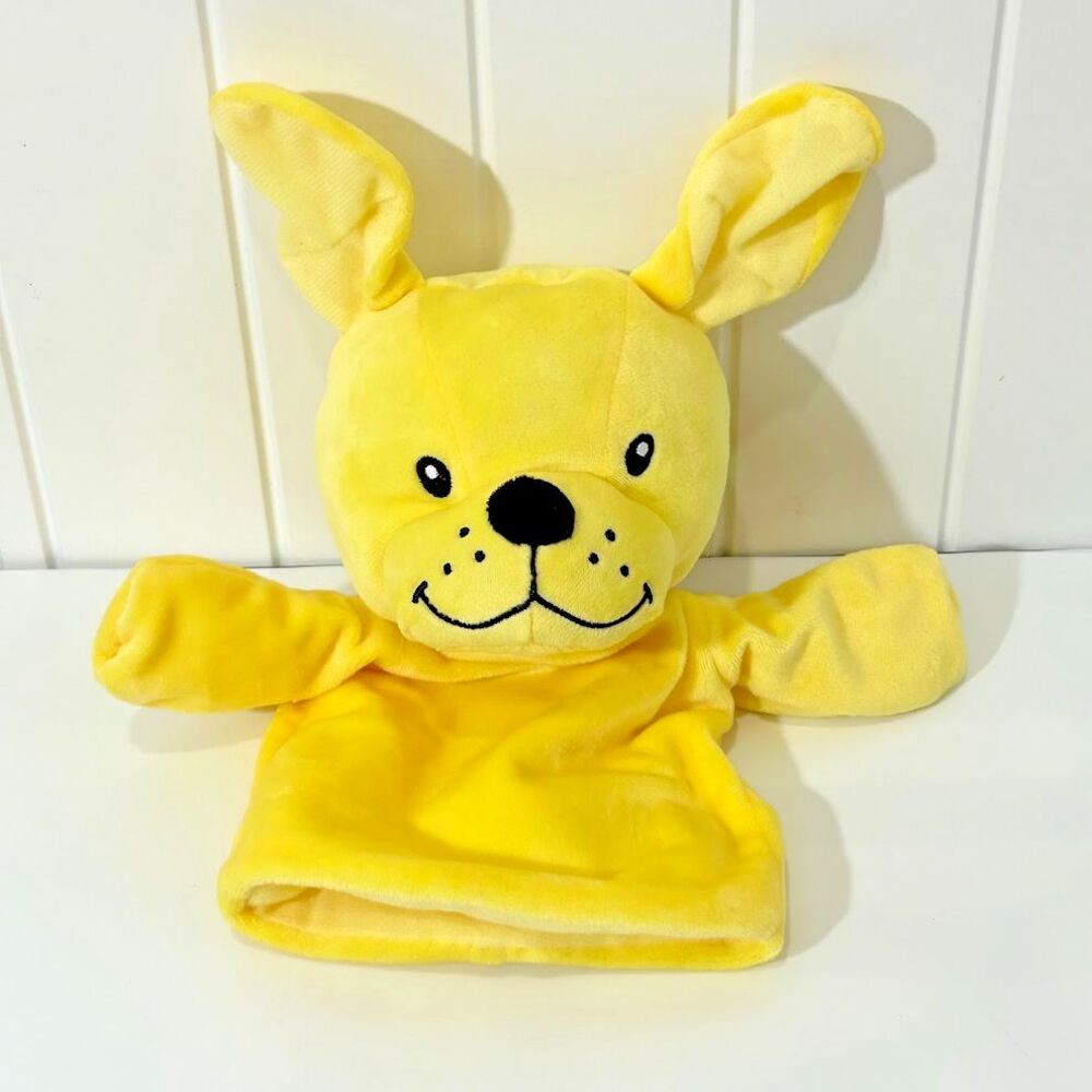Primrose School Erwin The Primrose Dog Character Puppet Yellow Plush Mattel